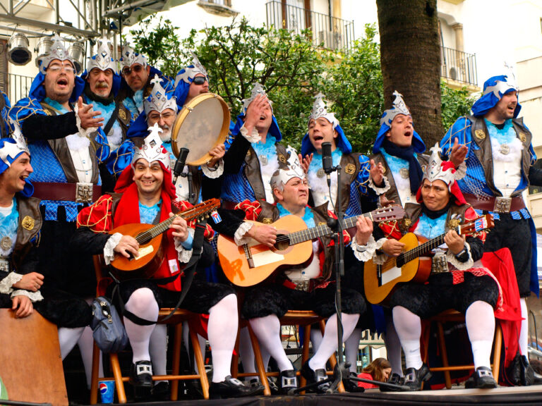 Algeciras,,Spain,-,February,20:,Carnival,Participants,Sing,During,A