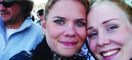 Sara city chic med v&auml;ninna i Stockholm