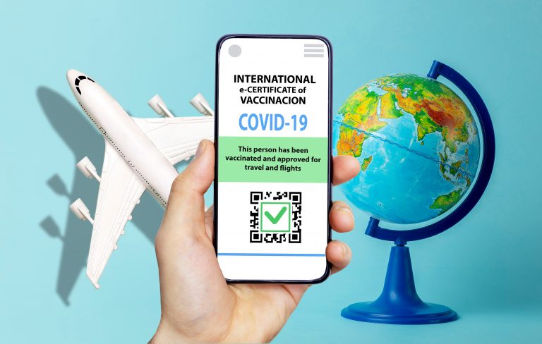 Coronavirus,Vaccination,Certificate,Or,Vaccine,Passport,For,Travellers,Concept.,Covid-19