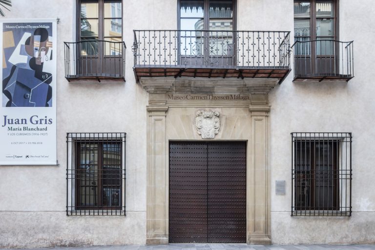 Malaga,,Spain-,January,22,2018:,Museum,Carmen,Thyssen,,Historic,Center,Of
