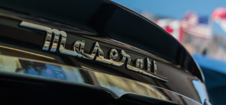 Monaco,-,July,2015:,A,Picture,Of,The,Maserati,Logo