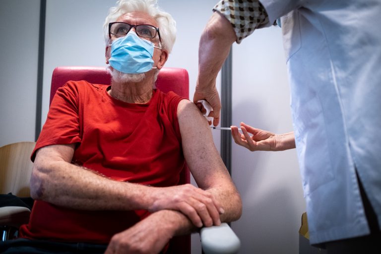 Dinan,france-05,06,2021,:,Person,Being,Vaccinated,Against,Covid,19