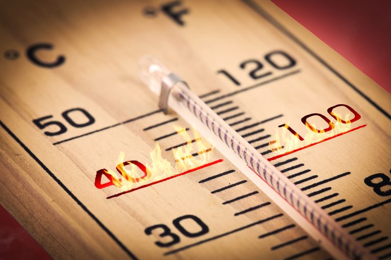 Close-up,Hot,Temperature,Fahrenheit,Or,Celsius.