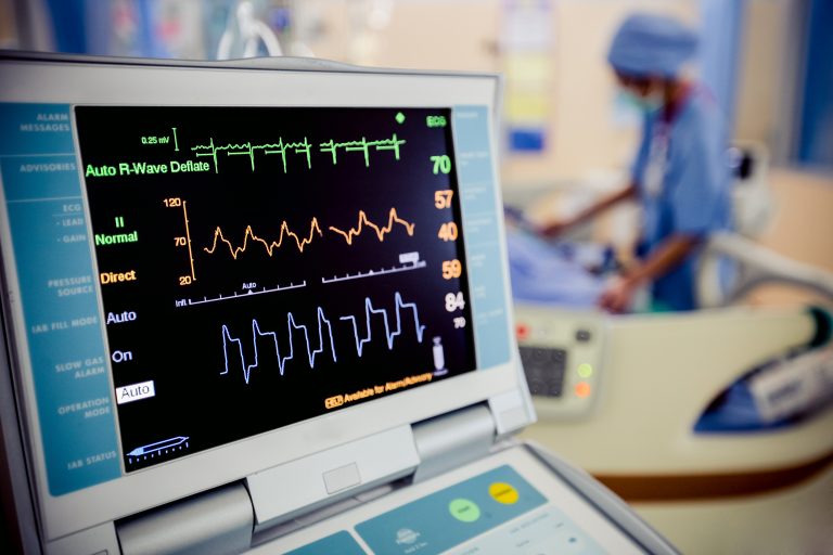 Ekg,Monitor,At,Icu,In,Hospital