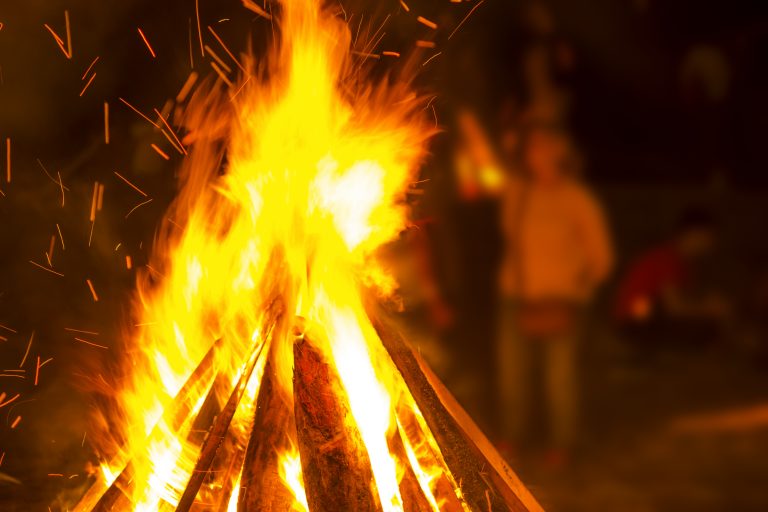 Saint,John,Bonfires,In,Coruna,,Galicia,,International,Tourist,Interest,Feast