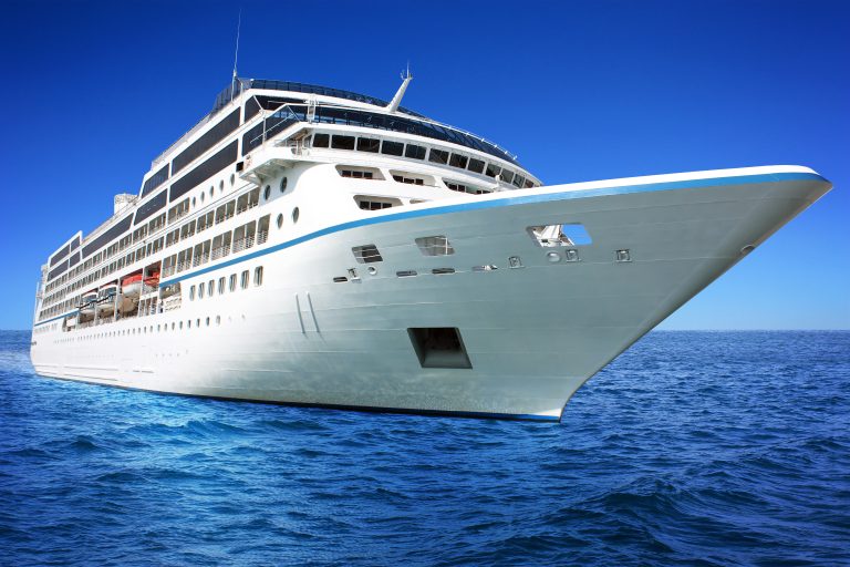 Huge,Luxury,Cruise,Ship