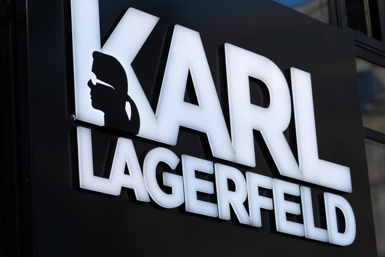 Berlin,,Germany,-,March,19,,2018:,Karl,Lagerfeld,Logo.,Karl