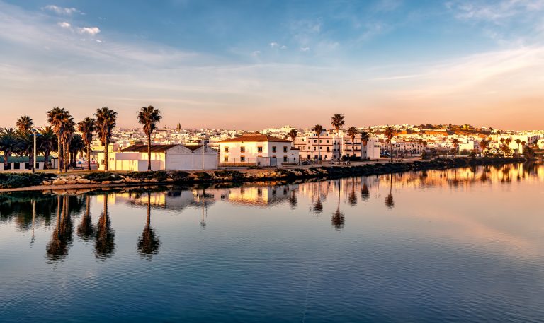 Panoramic,View,Of,Conil,De,La,Frontera,In,Southern,Spain