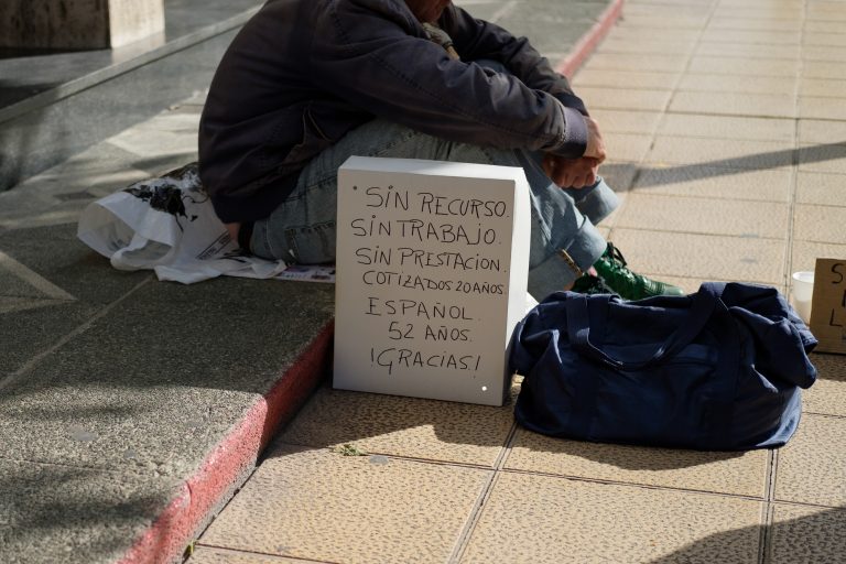Miranda,De,Ebro,,Burgos/spain;,September,11,2020:,Homeless,Asking,For