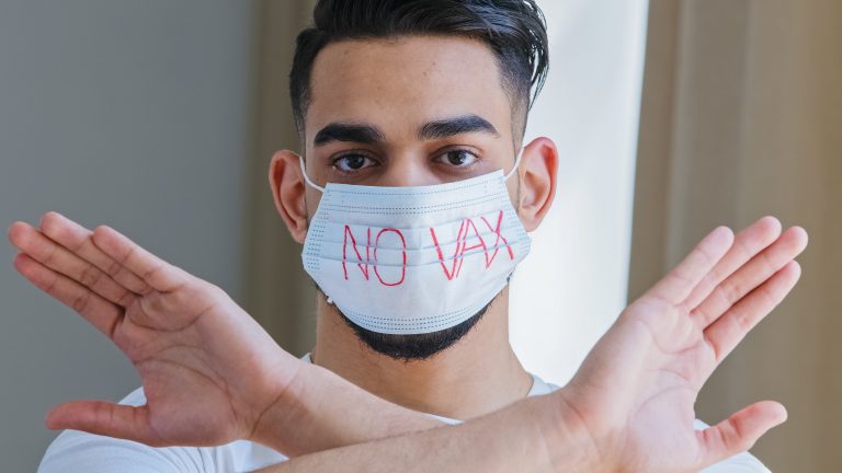 Portrait,Of,Arab,Hispanic,Man,In,Medical,Protective,Mask,With