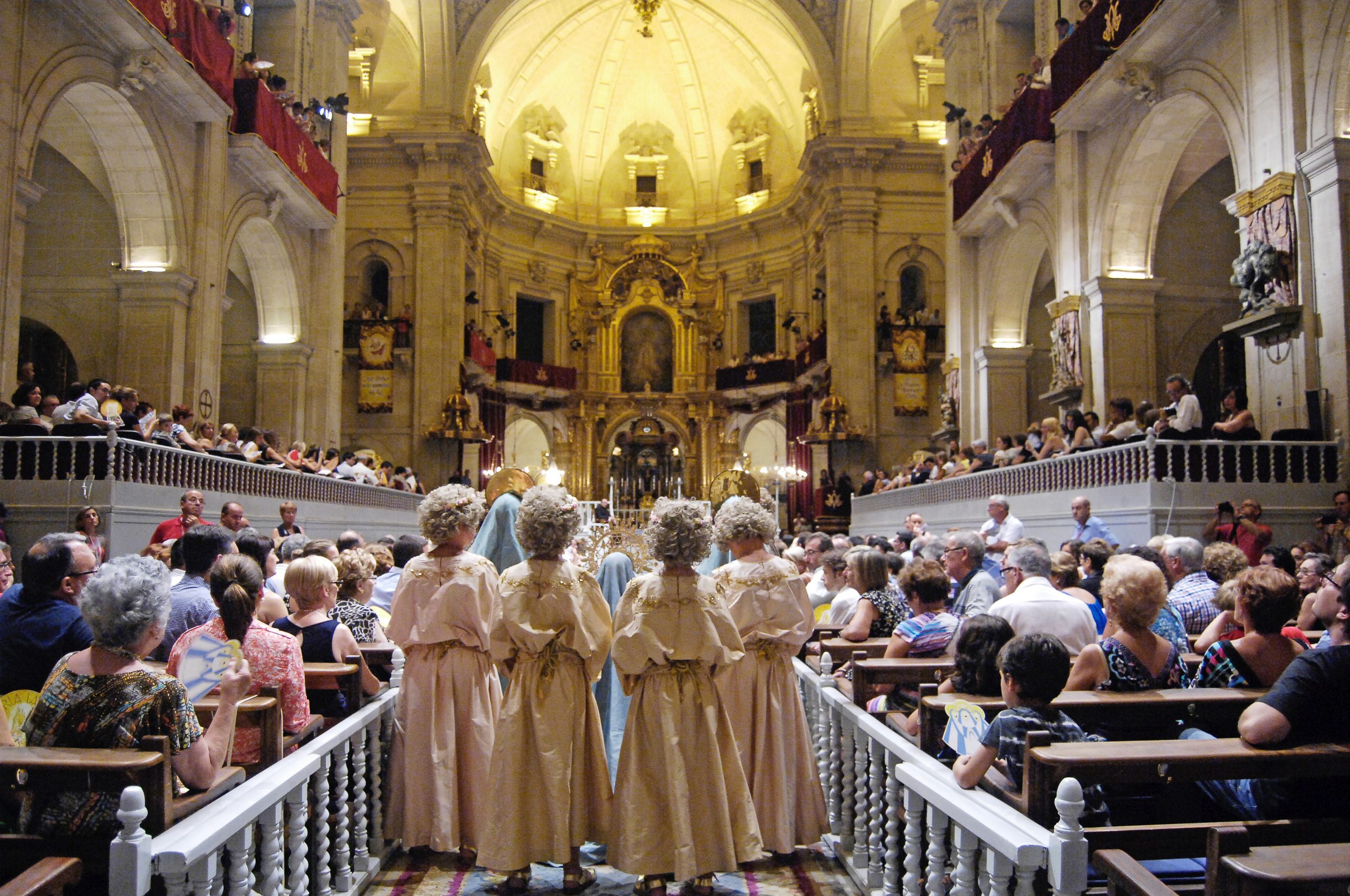 Elche,Alicante,Spain,08/10/2014,Misteri,Of,Elche,Religious,Show,In
