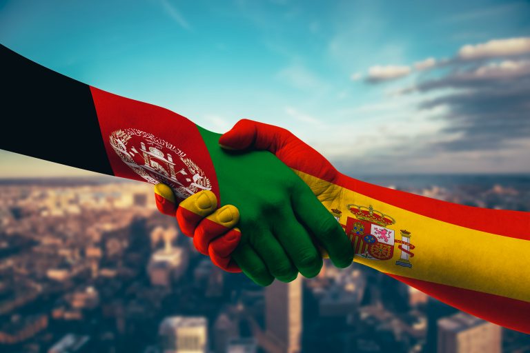 Shaking,Hands,Afghanistan,And,Spain