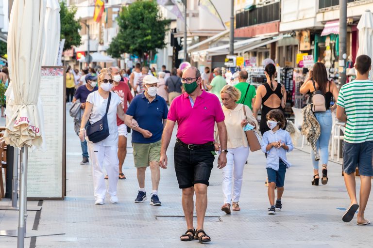 Punta,Umbria,,Huelva,,Spain,-,July,10,,2020:,People,Walking