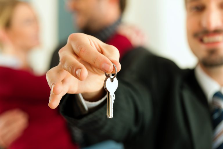 Young,Couple,Buying,Or,Renting,A,Home,Or,Apartment,,They