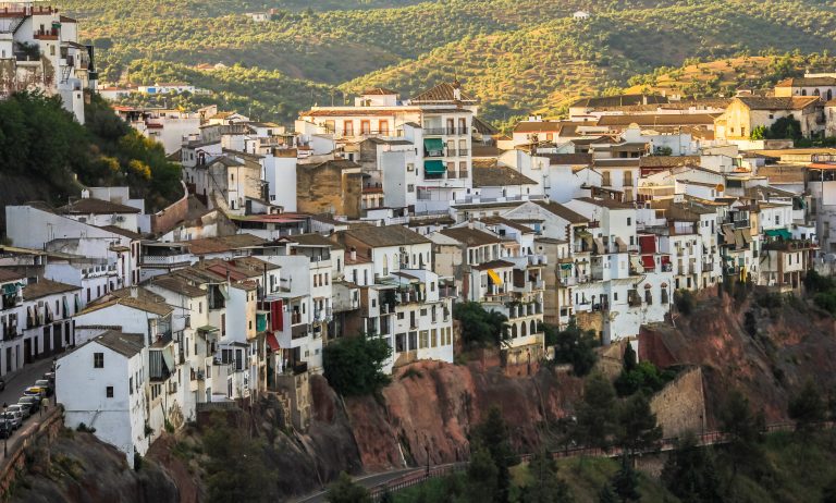 View,With,The,City,Of,Montoro,spain,,From,The,Andalusia,Region,in