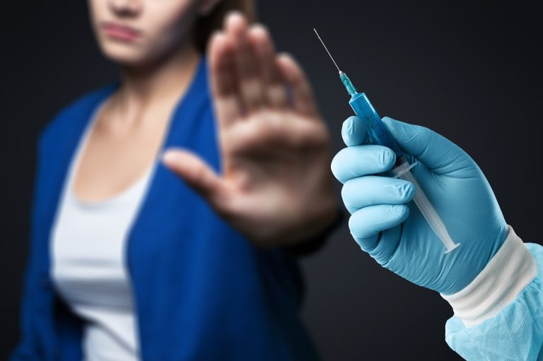 The,Patient,Does,Not,Agree,To,Put,The,Vaccine,,Vaccination,
