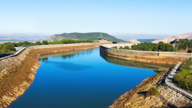Day,View,Guadalhorce-guadalteba,Reservoirs.,Andalusia,