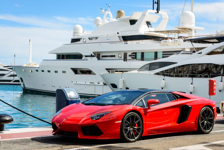Marbella,,Spain,-,October,13:,Front,View,Of,A,Red