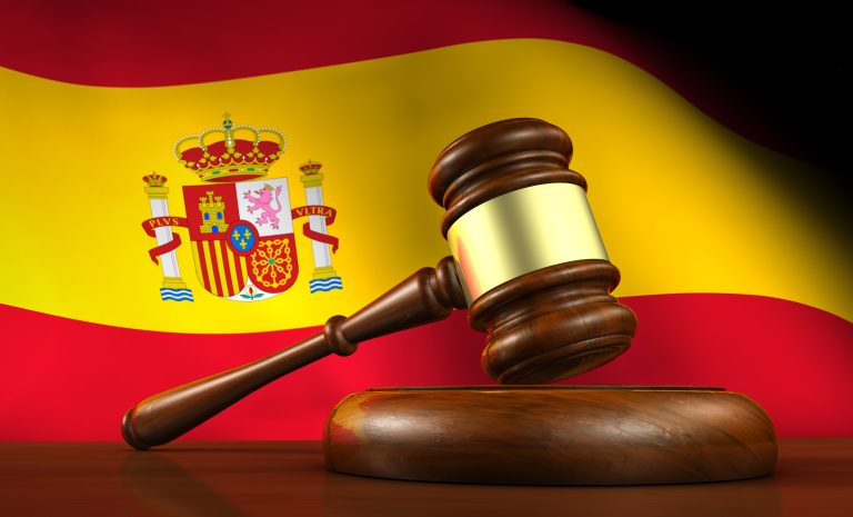 Law,And,Justice,Of,Spain,Concept,With,A,3d,Rendering