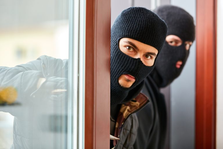 Burglars,Open,Patio,Door,From,Single,Family,Home,During,Burglary