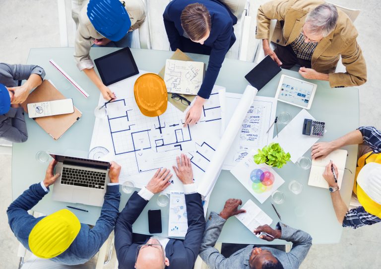 Group,Of,Engineers,Planning,For,A,New,Project