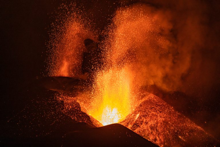 Eruption,Of,The,Cumbre,Vieja,Volcano,,La,Palma,Island.,Aerial