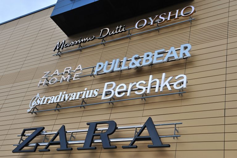 Split,,Croatia,-,February,18:,Logotypes,Of,Inditex,Brands,In