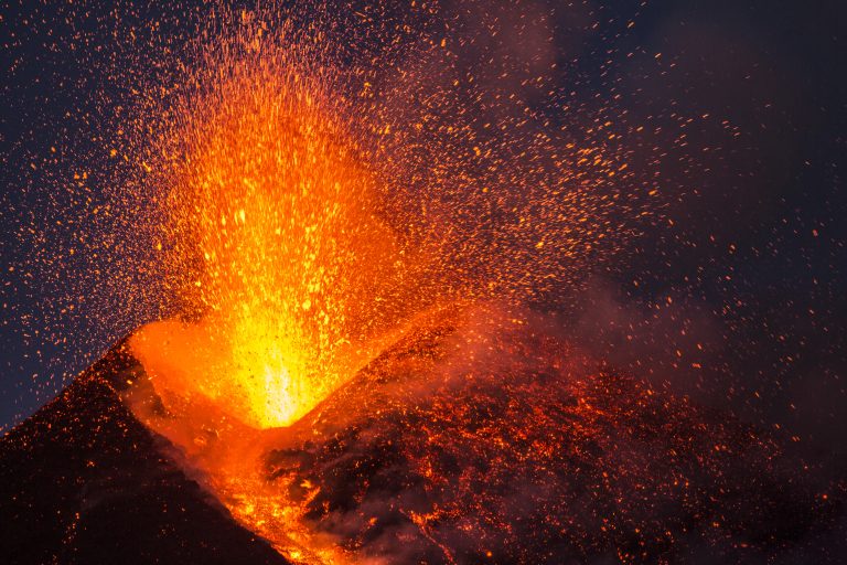 Eruption,Of,Etna,Volcano,February,2017,In,Sicily