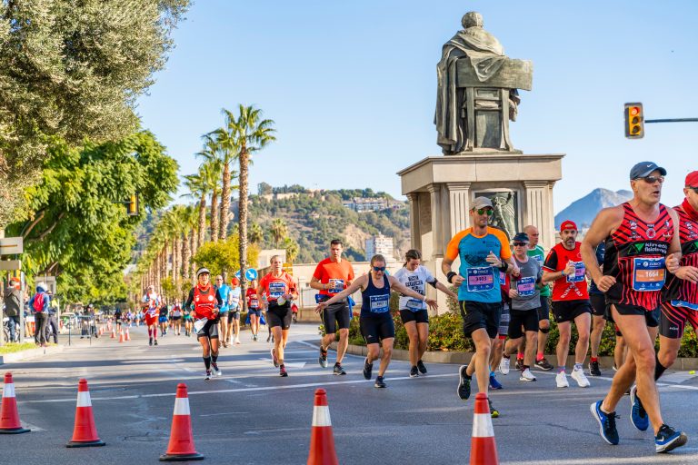 Malaga,/,Spain,-,December,15th,,2019:,Zurich,Maratón,Málaga