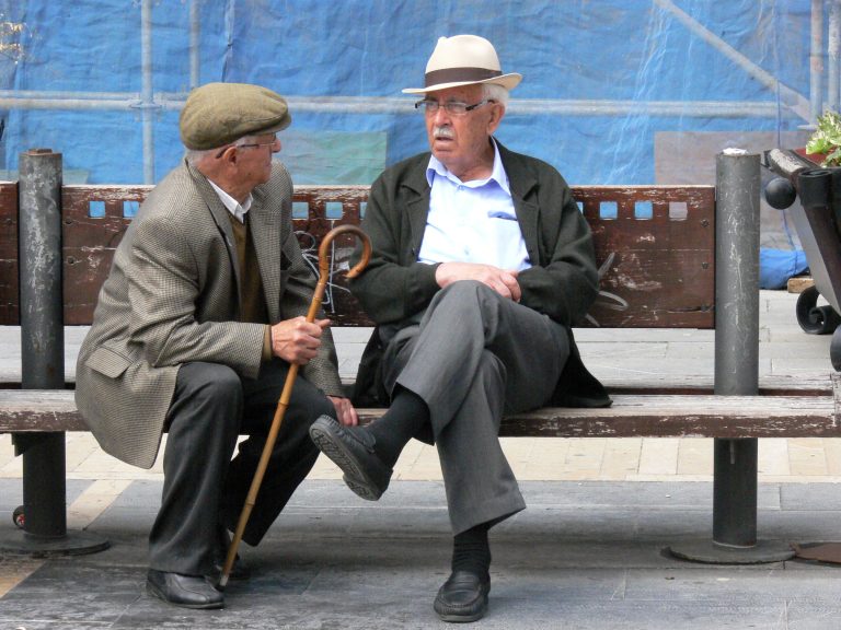 Leon,,Spain,-,June,5.,2011:,Two,Spanish,Senior,Men