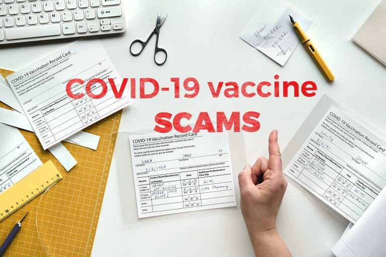 Covid-19,Vaccine,Scams.,Fake,Covid,Vaccination,Record,Card.,Covid,Scams.forged