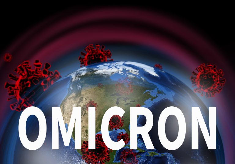 Omicron,Coronavirus,Variant.,Clouded,Strain,Of,Covid-19.,Concept,Of,World