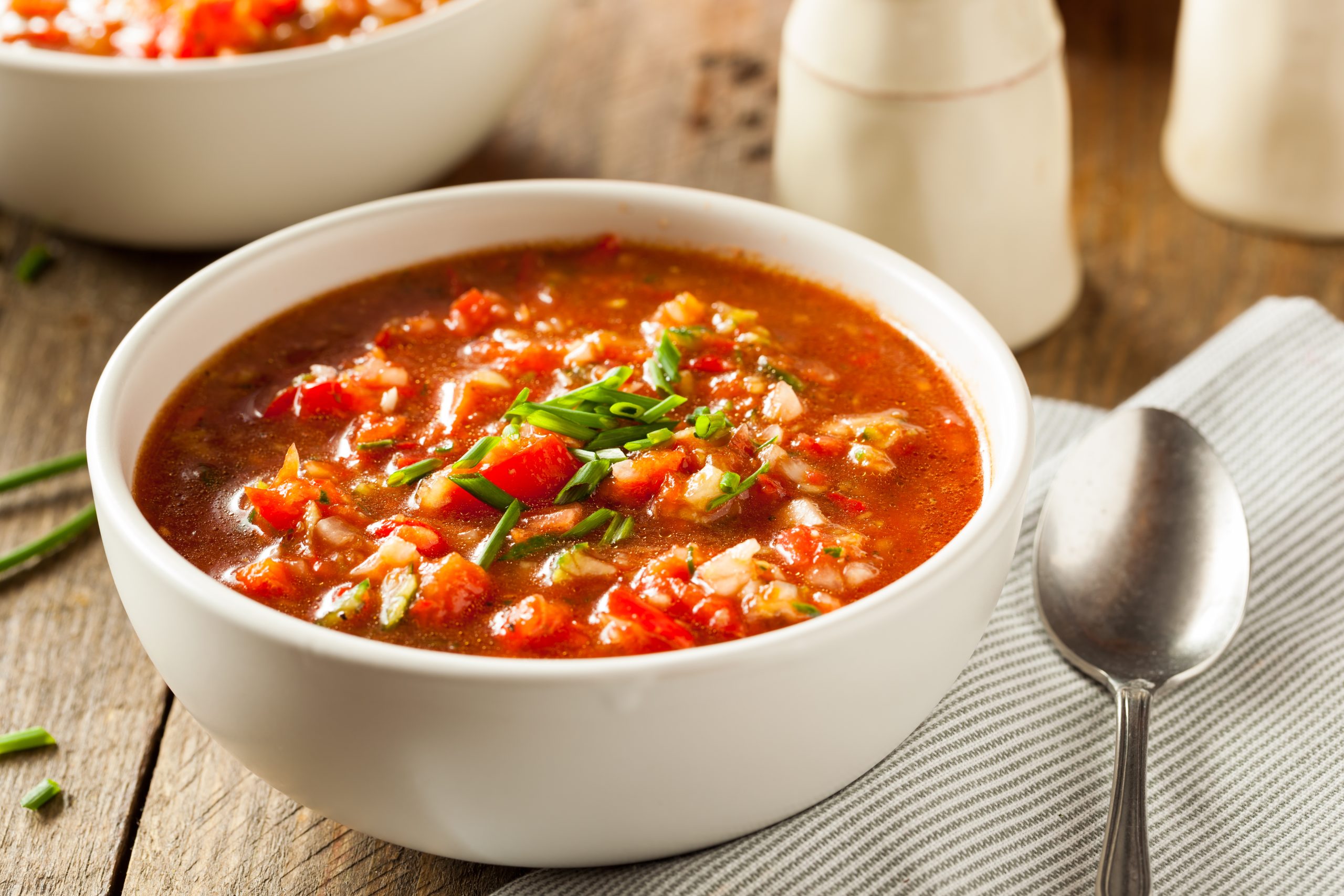 Spicy,Homemade,Gazpacho,Soup,Ready,To,Eat
