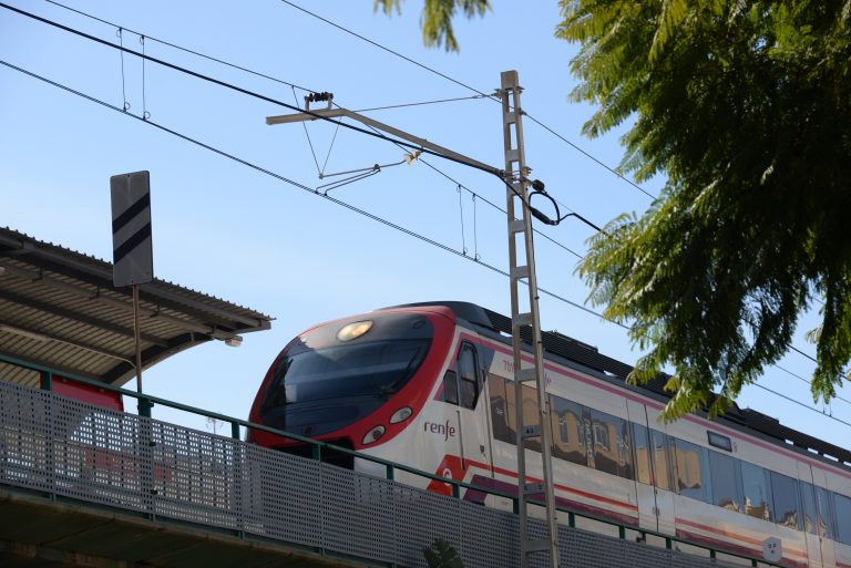 The,Train,From,Malaga,To,Fuengirola,In,The,Province,Of