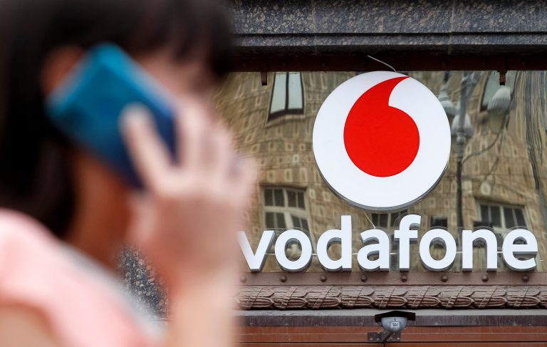 Logo,Of,Vodafone,Mobile,Operator,On,A,Street,In,Kiev,