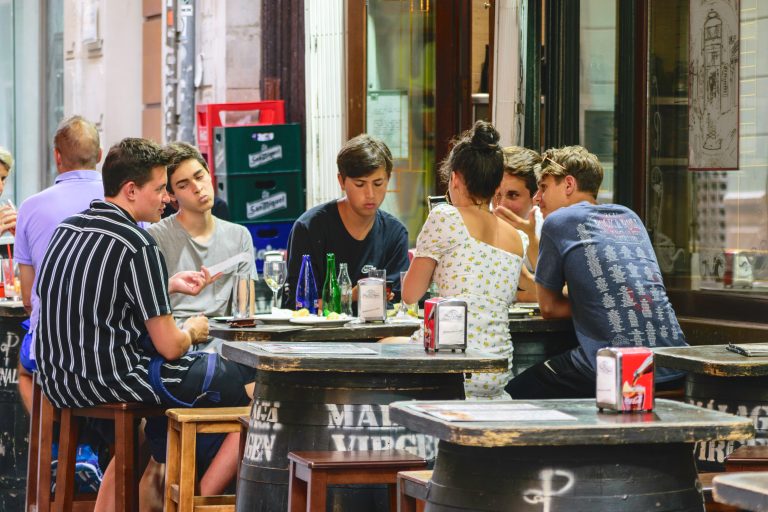 Malaga,,Andalusia,/,Spain,-,July,16,2019.,Group,Of