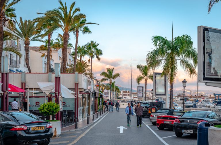 Marbella,,Spain,-,December,21,2014:,View,Of,Puerto,Banús,