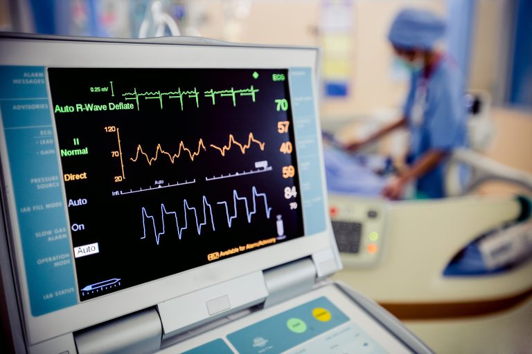 Ekg,Monitor,At,Icu,In,Hospital