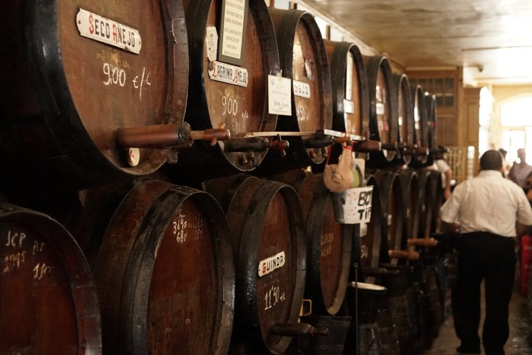 Malaga/spain,-,08.02.2019:,Wine,Tasting,At,Antigua,Casa,De,Guardia