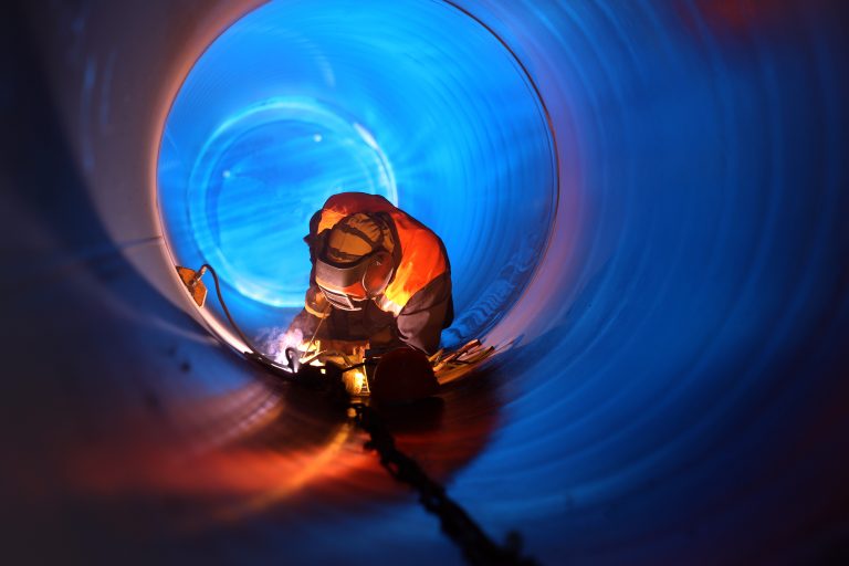 Pipe,Welding,On,The,Pipeline,Construction