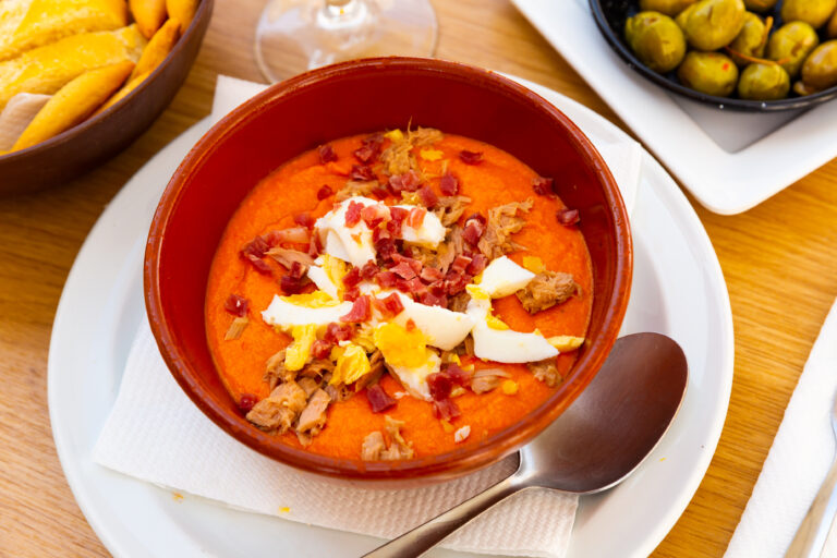 Porra,Antequerana,With,Eggs,And,Tuna,For,Dinner