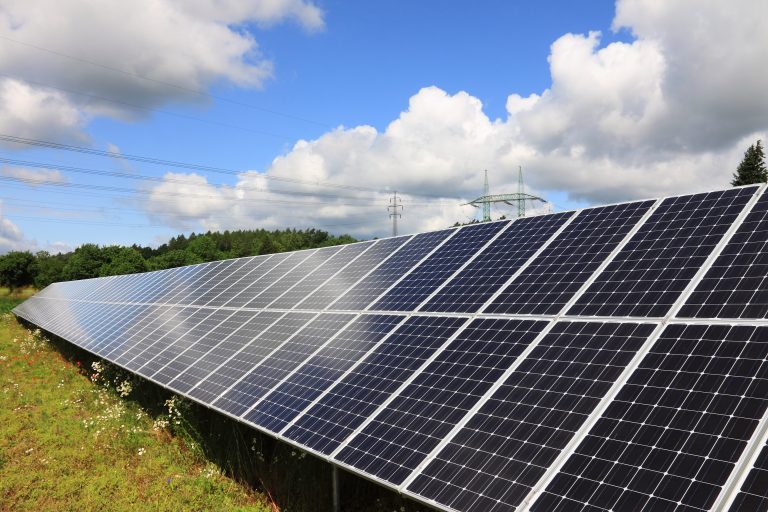 Solar,Power,Station,In,The,Green,Spring,Nature