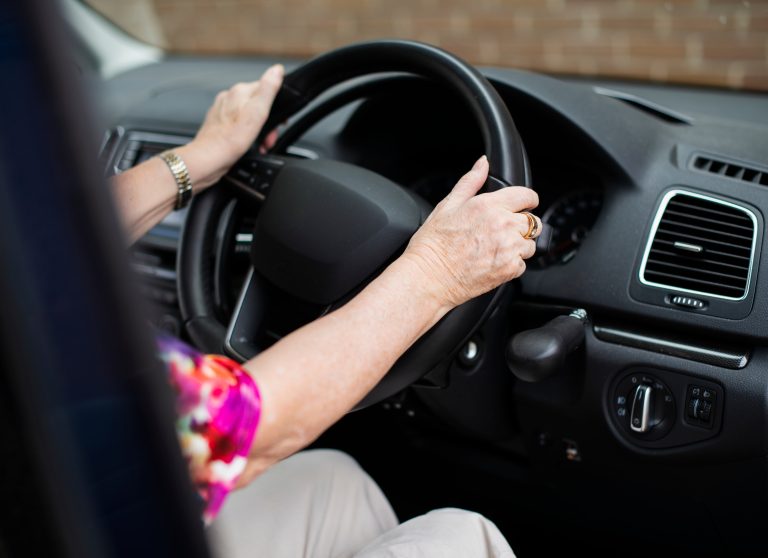 Senior,Woman,Sat,In,The,Driver,Seat