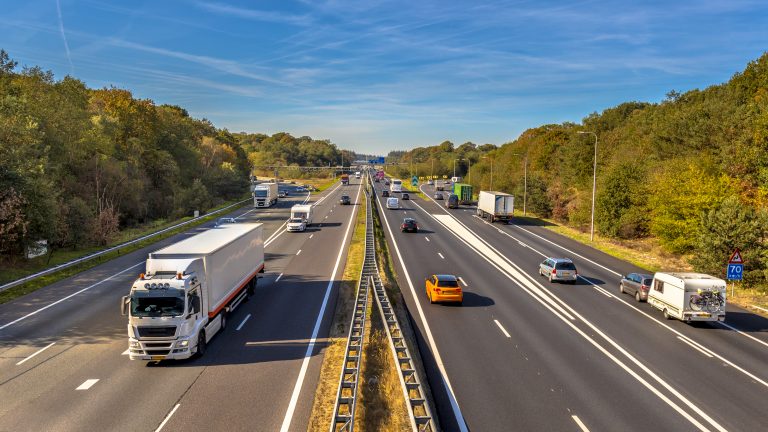 Afternoon,Motor,Traffic,On,The,A12,Motorway,Seen,From,Above.