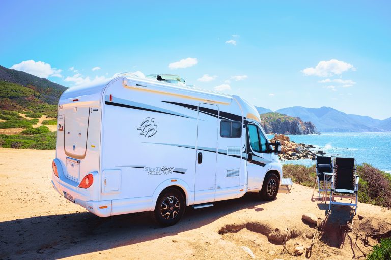 Capo,Pecora,,Italy,-,September,13,,2017:,Camper,In,Capo