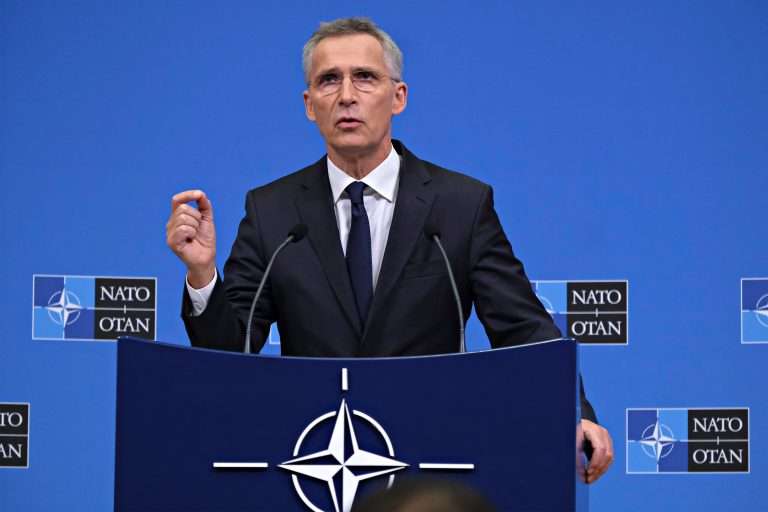 Brussels,,Belgium.,27th,June,2019.,Secretary,General,Jens,Stoltenberg,Gives