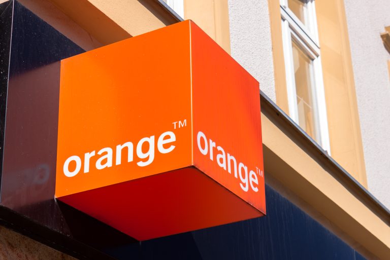 Slupsk,,Poland,-,April,,2018:,Logo,And,Sign,Of,Orange