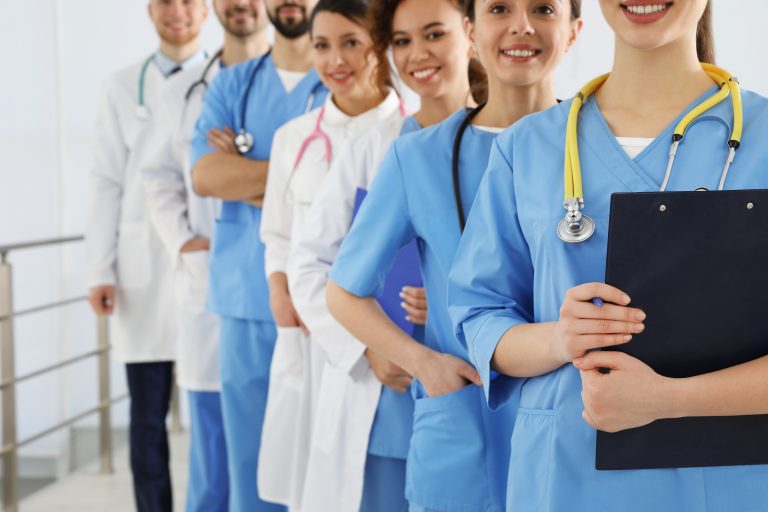 Team,Of,Medical,Workers,In,Hospital.,Unity,Concept