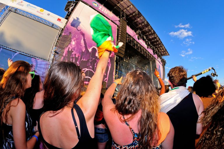 Benicassim,,Spain,-,July,20:,Crowd,In,A,Concert,At