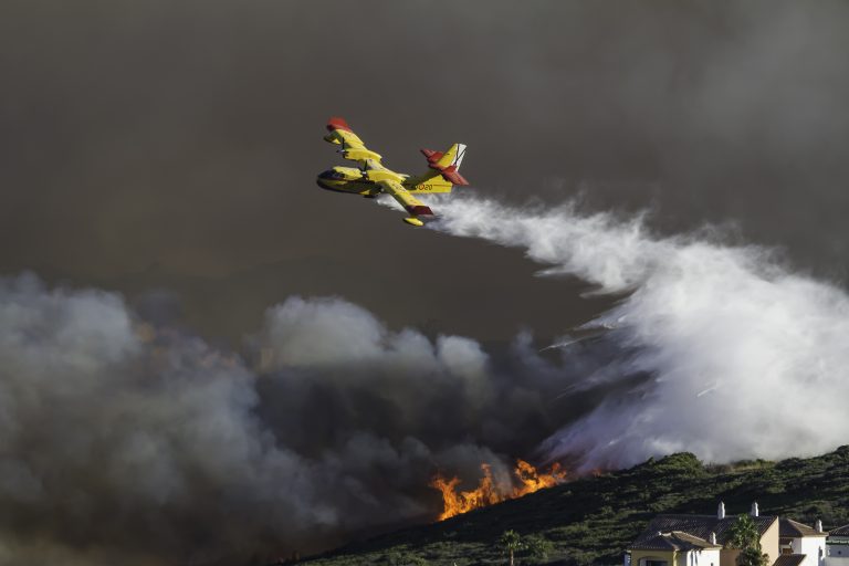 Wildfire,In,Southern,Spain